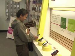 Atmosphere at the Sam Perkins Greets Fans At T-Mobile And Gears Up For NBA All-Star 2011 In Los Angeles at Huntington Park CA. (Footage by WireImage Video/GettyImages) Stock Footage