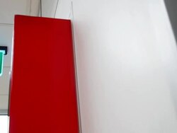 Emergency exit in dolly shot Stock Footage