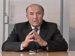 HD: Senior Manager Having Video Conference Stock Footage