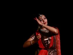 Woman performing Kathak dance on the stage  Stock Footage