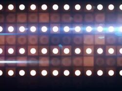 Bright Flood Lights Background Loop - Yellow Blue (Full HD) Stock Footage