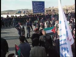 Jordan - Protestors clash with police News Clip