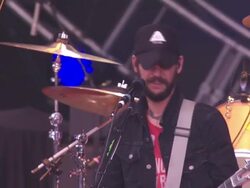 PERFORMANCE:  Band Of Horses at Global Citizen Festival In Central Park To End Extreme Poverty Stock Footage