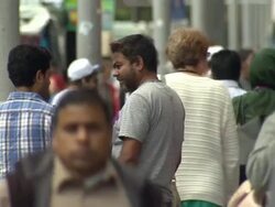 Ethnic community street scenes in Poplar, East London News Clip