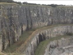 Limestone Quarry 4 Stock Footage