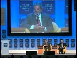 Lula talks to businessmen about his plans for economic growth News Clip