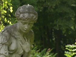 Cemetery Angel (Loopable) Stock Footage