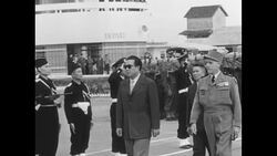 Bao Dai arrives in Hanoi, greets members of French Far East Expeditionary Corps News Clip