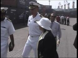 US ships unload heavy machinery to help quake recovery effort News Clip