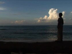 Dreaming at the beach Stock Footage