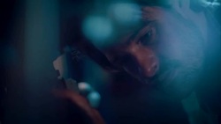 Man in motorcycle workshop building a bike Stock Footage