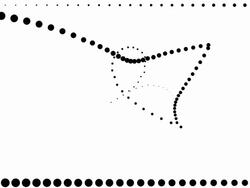 UNLIMTED FRAMING - pure black dots (LOOP) Stock Footage