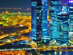 Singapore business district Stock Footage