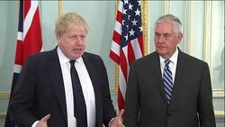 US Secretary of State Rex Tillerson meets with Foreign Secretary Boris Johnson in London News Clip