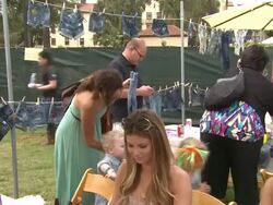 Minnie Driver at the Elizabeth Glaser Pediatric AIDS Foundation's 22nd Annual 'A Time For Heroes' Celebrity Carnival at Los Angeles CA. (Footage by WireImage Video/Getty Images Entertainment Video) Stock Footage