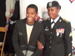 Octavius J. Johnson arriving at Cops 4 Causes 2nd Stock Footage