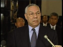 Powell visits embassies of countries hit by tsunami News Clip