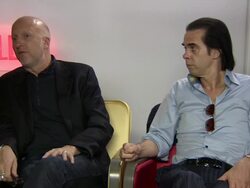 INTERVIEW: John Hill coat, Nick Cave on the appeal of the prohibition era at Lawless Interviews: 65th Cannes Film Festival on May 20, 2012 in Cannes, France (Footage by WireImage Video/Getty Images) Stock Footage