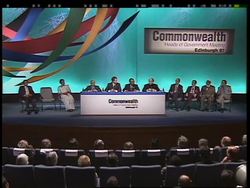 UK: EDINBURGH: COMMONWEALTH LEADERS' SUMMIT: DAY TWO News Clip