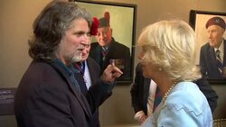 Prince Charles and Camilla, Duchess of Cornwall attend exhibition of D-Day Veterans' Portraits News Clip