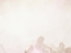 crowd of people at a Hindu festival throwing colored powder into the air Stock Footage