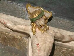 MS Shot of altar in church / Saarburg-Beurig, Rhineland Palatinate, Germany Stock Footage