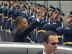 President Barack Obama left the Czech capital Prague on Friday morning, a day after signing a major nuclear arms reduction treaty with his Russian counterpart Dmitry Medvedev. News Clip