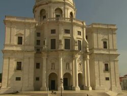MS View of Pantheon / Lisbon, Portugal  Stock Footage