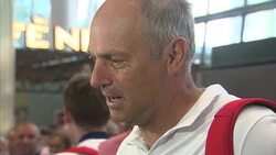 Sir Steve Redgrave At Heathrow Airport News Clip