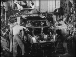 1952 Studebaker assembly line - 4 of 5 Stock Footage