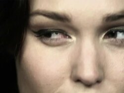 Happy young woman's face, close up Stock Footage