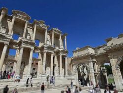 HD:Library of Celsus,TURKEY Stock Footage