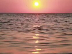 Sunrise over the sea Stock Footage