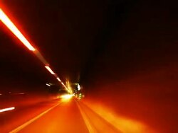 HD Road Tunnel Drive Time Lapse Stock Footage