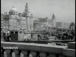 Shanghai city scenes, refugees Instructional Video