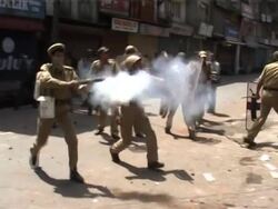 Protests against Indian security forces in towns across territory News Clip