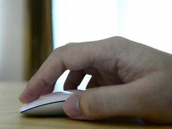 Using computer mouse Stock Footage