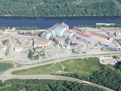 Aerial Video Steel Plant Stock Footage