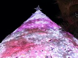 Christmas tree blinking. Stock Footage