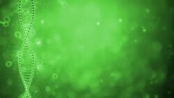 DNA String on Green Background Stock Footage
