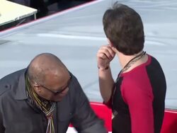 Quincy Jones and Prince Jackson at Michael Jackson Immortalized with Hand and Footprint Ceremony in Hollywood, CA, on 1/26/2012 Stock Footage