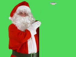 Santa Claus Advertising Stock Footage