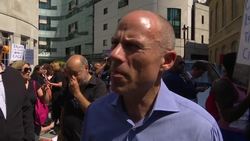 Stormy Daniels' lawyer at London protest against Trump Instructional Video