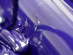 Cyan on the press Stock Footage