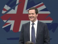 George Osborne walking onto stage News Clip
