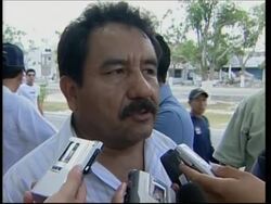 Protestors demonstrate against US President Bush's visit News Clip