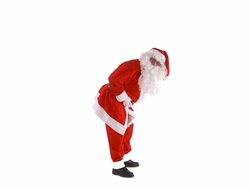Santa Having A Laugh Stock Footage