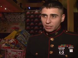 'Mr Magorium's Wonder Emporium' Toys for Tots Record Breaking Weigh-In Stock Footage