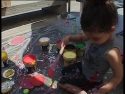 Model Bar Refaeli joins celebrities in charity bench paint News Clip