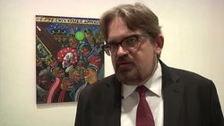 Art inspired by the ousting of Ukraine's president goes on display News Clip